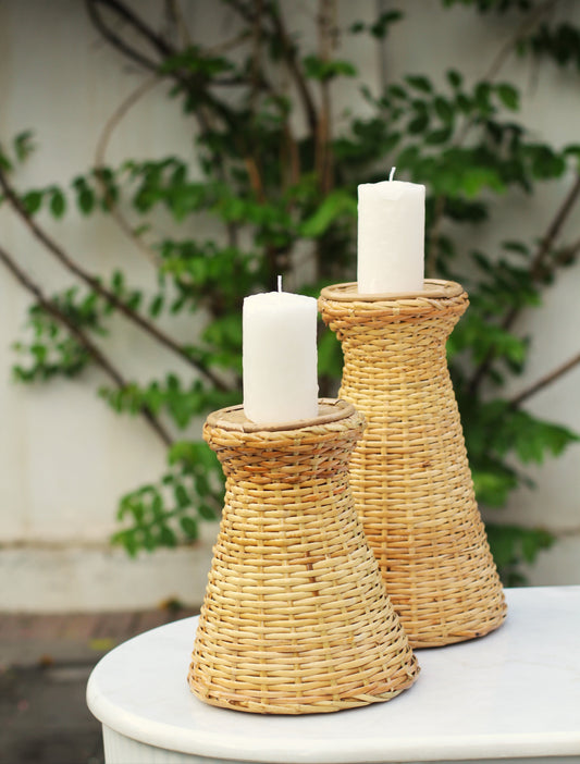 A. Cane Pillar Candles (Large)