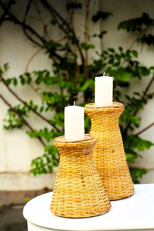 A. Cane Pillar Candles (Large)